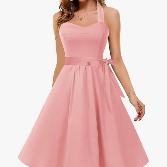 MAKE AN OFFER! Coral Pink retro sundress. Small - Picture 3 of 4